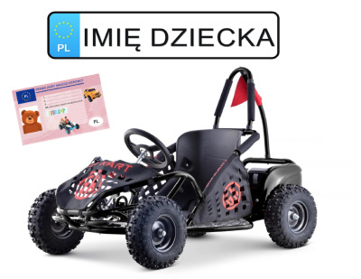 Gokart Fast Dragon Buggy dla dziecka czarny